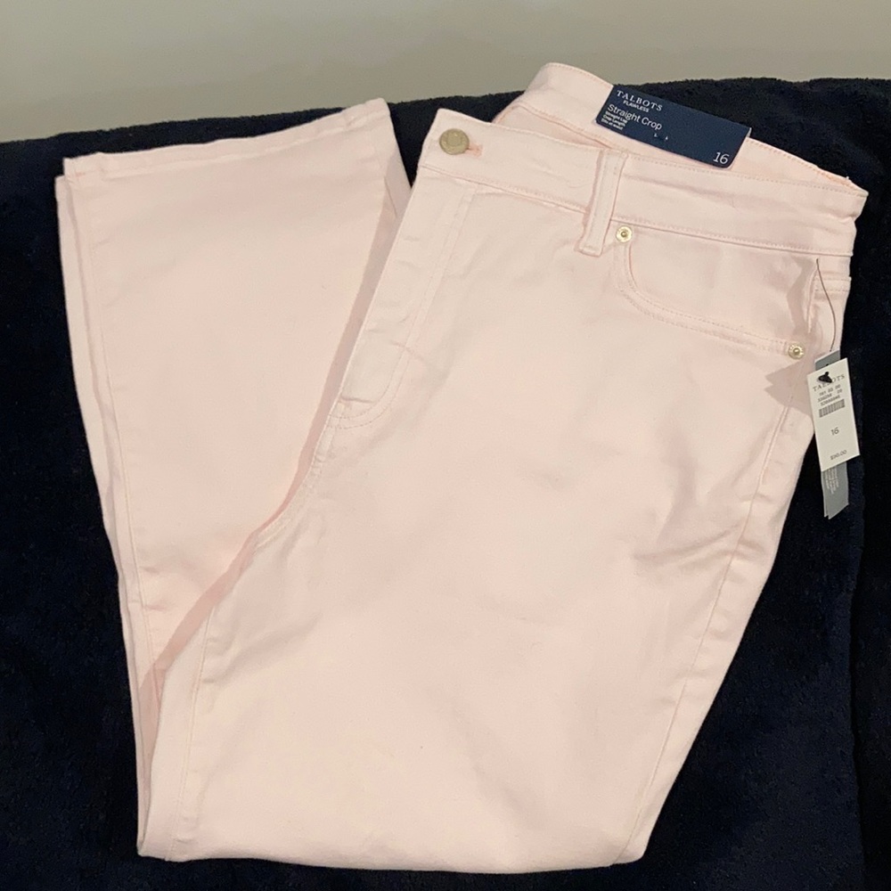 Talbots straight crop summer jeans